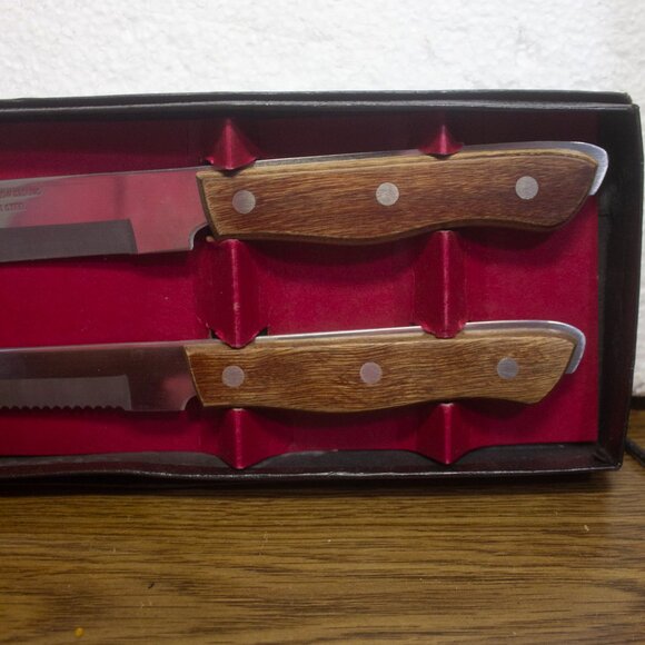 Vintage 2 Piece Maxam Kitchen Knife Set in Original Box - Picture 2 of 10